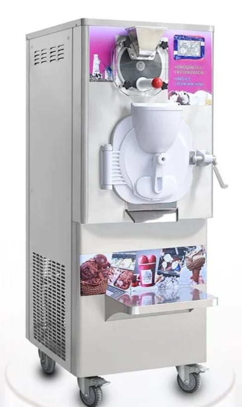 Mantecadora con Pasteurizador de Pedestal - vista detalle